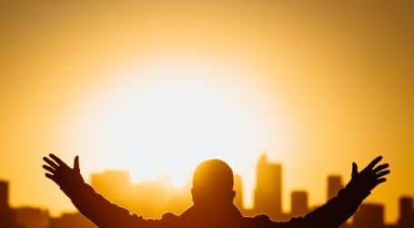 silhouette of man