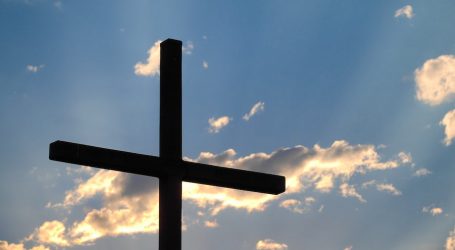 black cross during day
